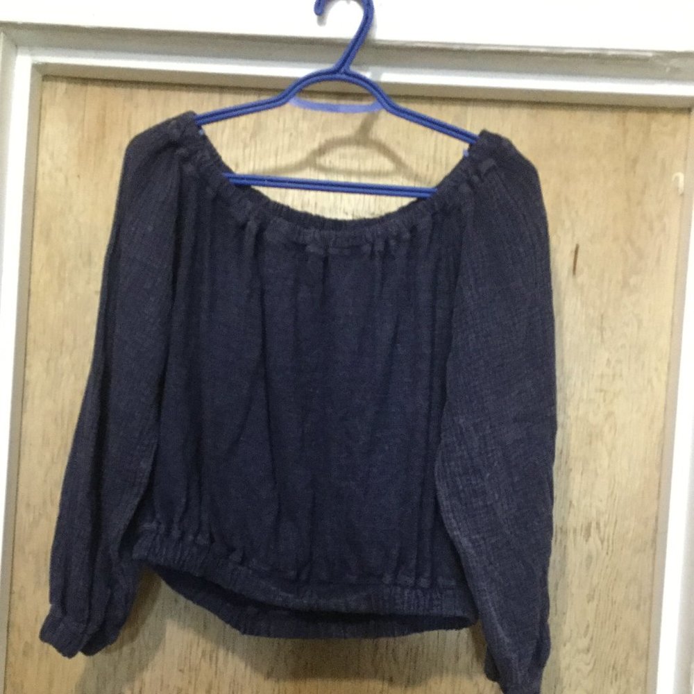 NWT Free People peasant style blouse crop top bohemian boho
